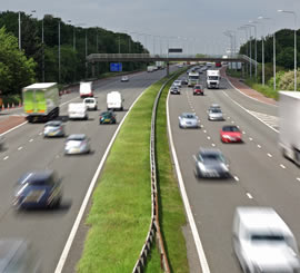 Vehicles on motorway